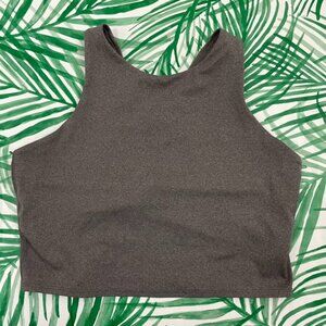 Athleta Conscious Crop Tank Bra A-C in Heather Grey Size Large